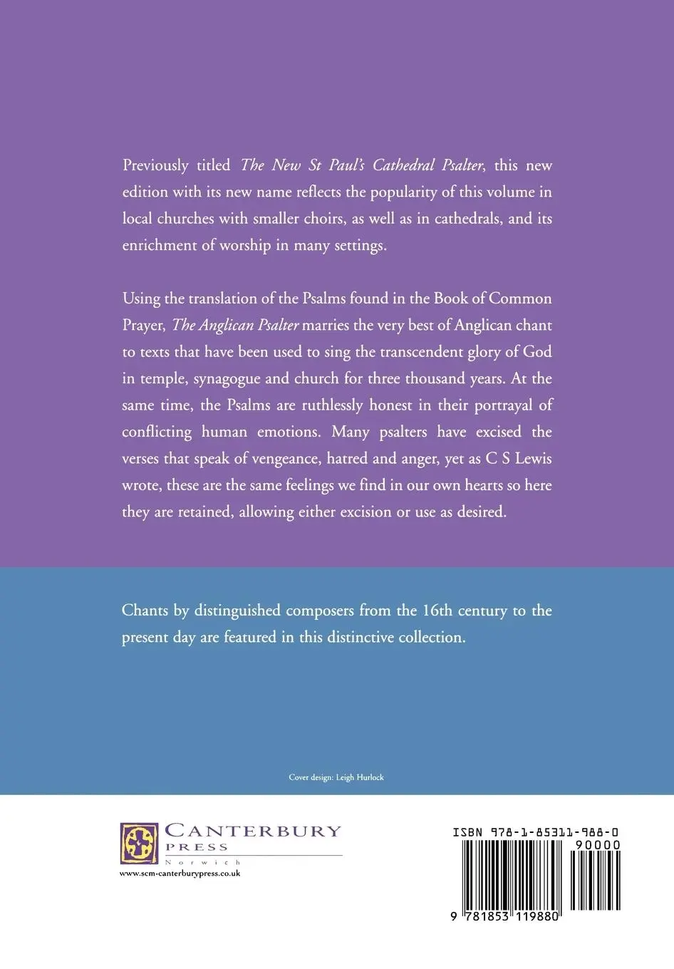 Rückseite: 9781853119880 | The Anglican Psalter | John Scott | Taschenbuch | Englisch | 2012