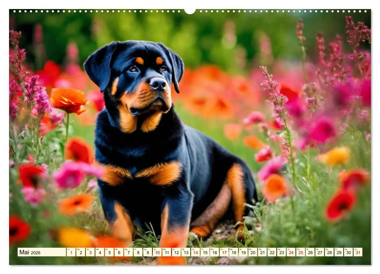 Bild: 9783457399880 | Rottweiler - die Beschützer (hochwertiger Premium Wandkalender 2026...