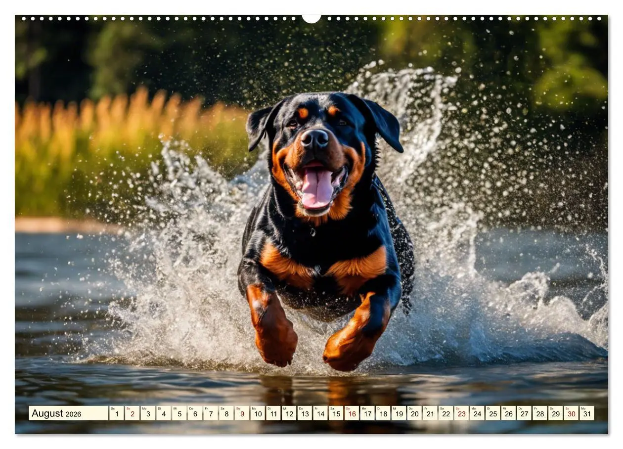 Bild: 9783457399880 | Rottweiler - die Beschützer (hochwertiger Premium Wandkalender 2026...