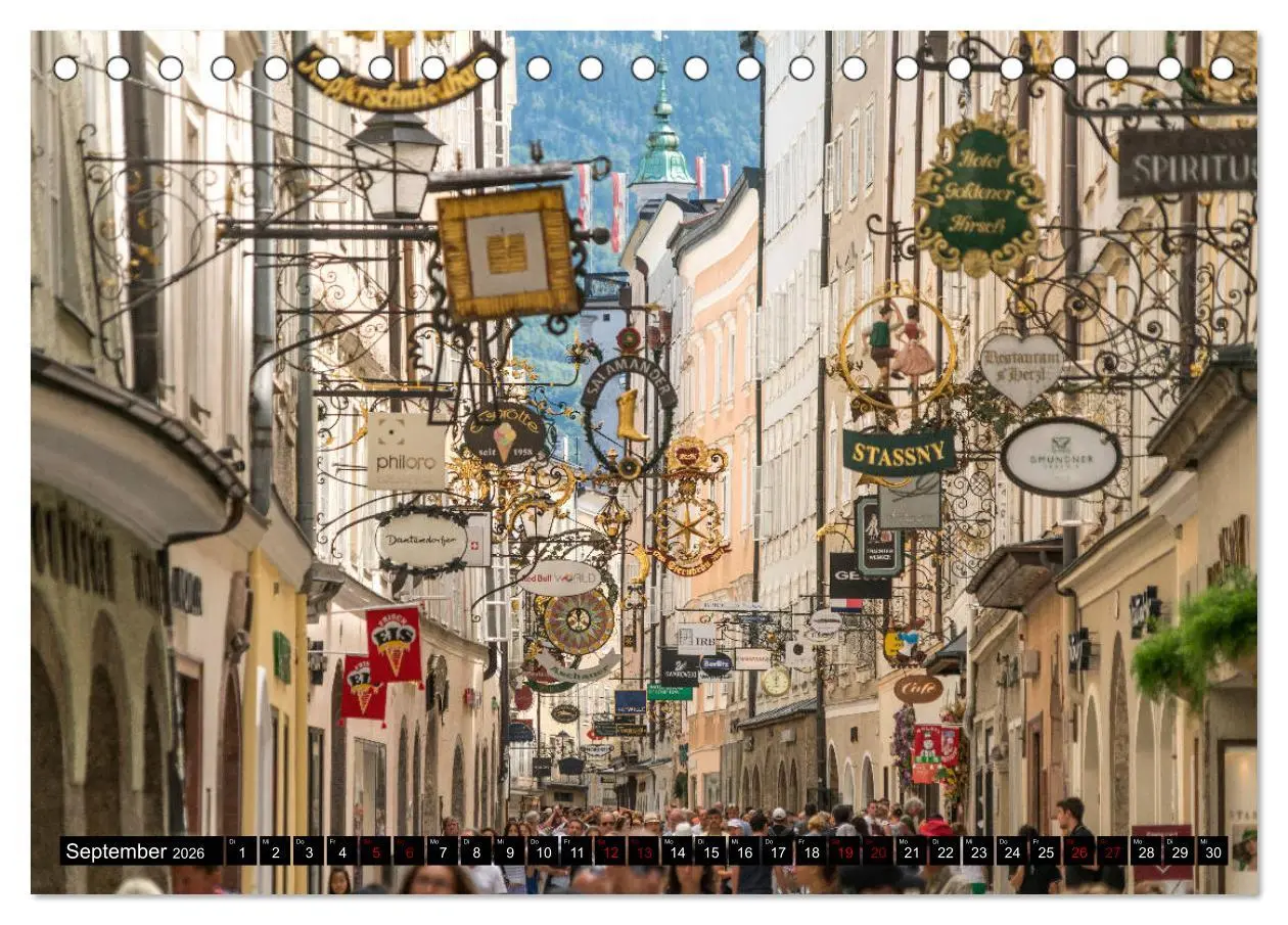Bild: 9783457849880 | Salzburg - Österreich (Tischkalender 2026 DIN A5 quer), CALVENDO...