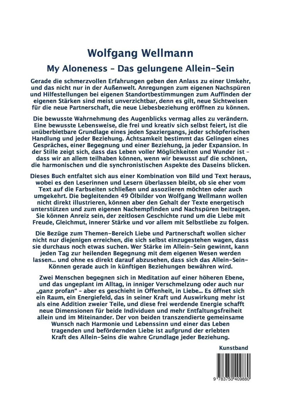 Rückseite: 9783750409880 | My Aloneness - Das gelungene Allein-Sein | Wolfgang Wellmann | Buch