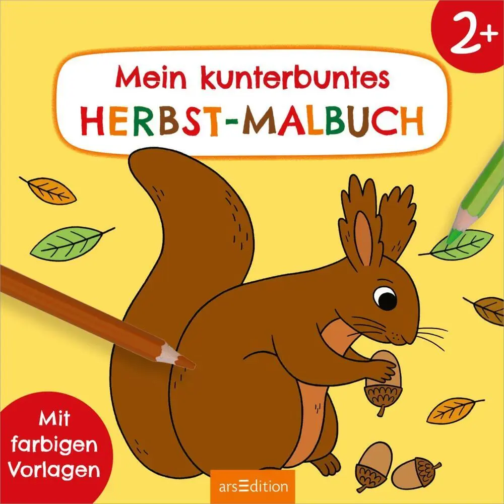 Rückseite: 9783845859880 | Malbuch ab 2 - Mein kunterbuntes Herbst-Malbuch | Trixi Schneefuß