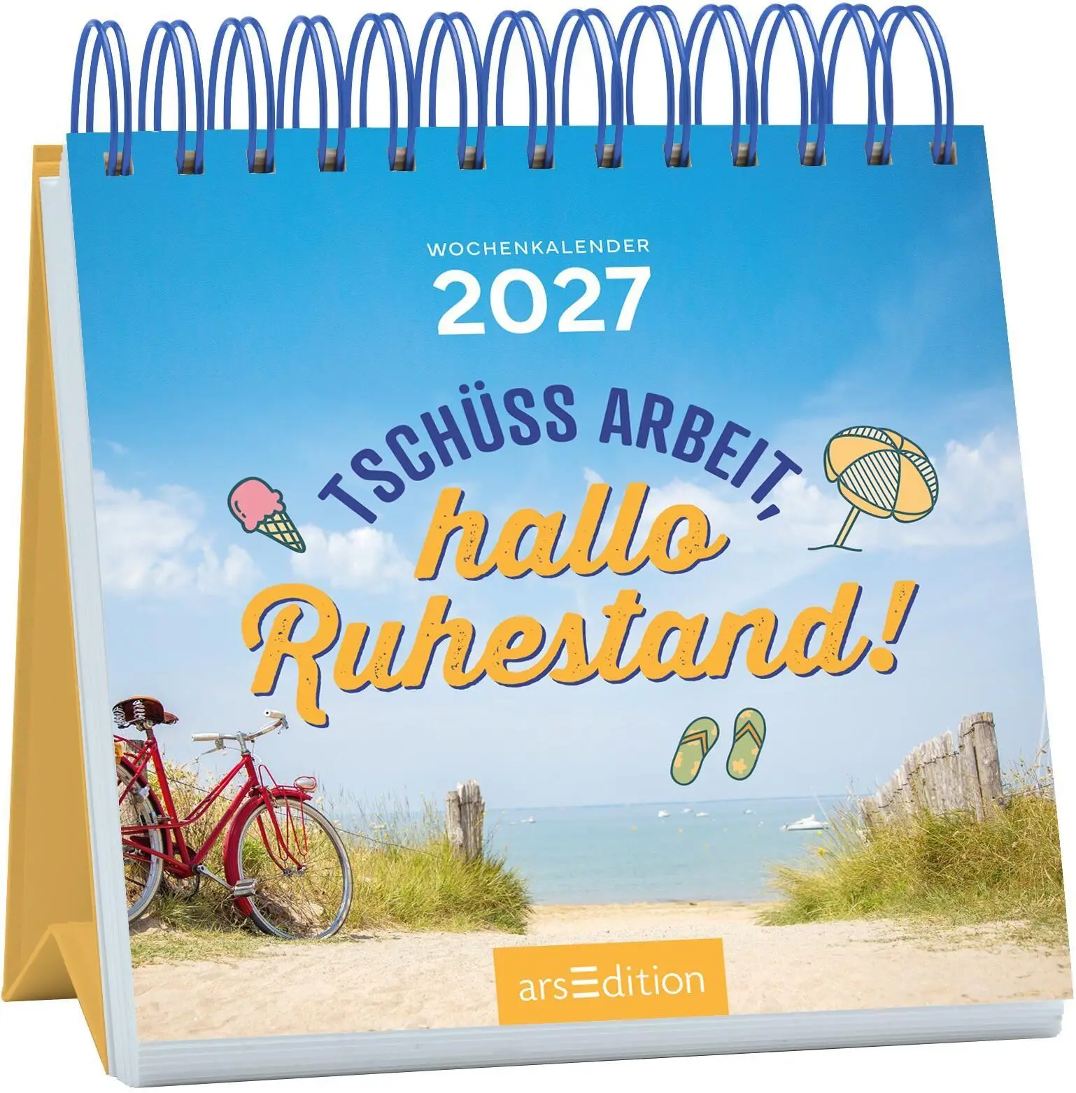 Cover: 4014489139980 | Mini-Wochenkalender Tschüss Arbeit, hallo Ruhestand! 2027 | Kalender