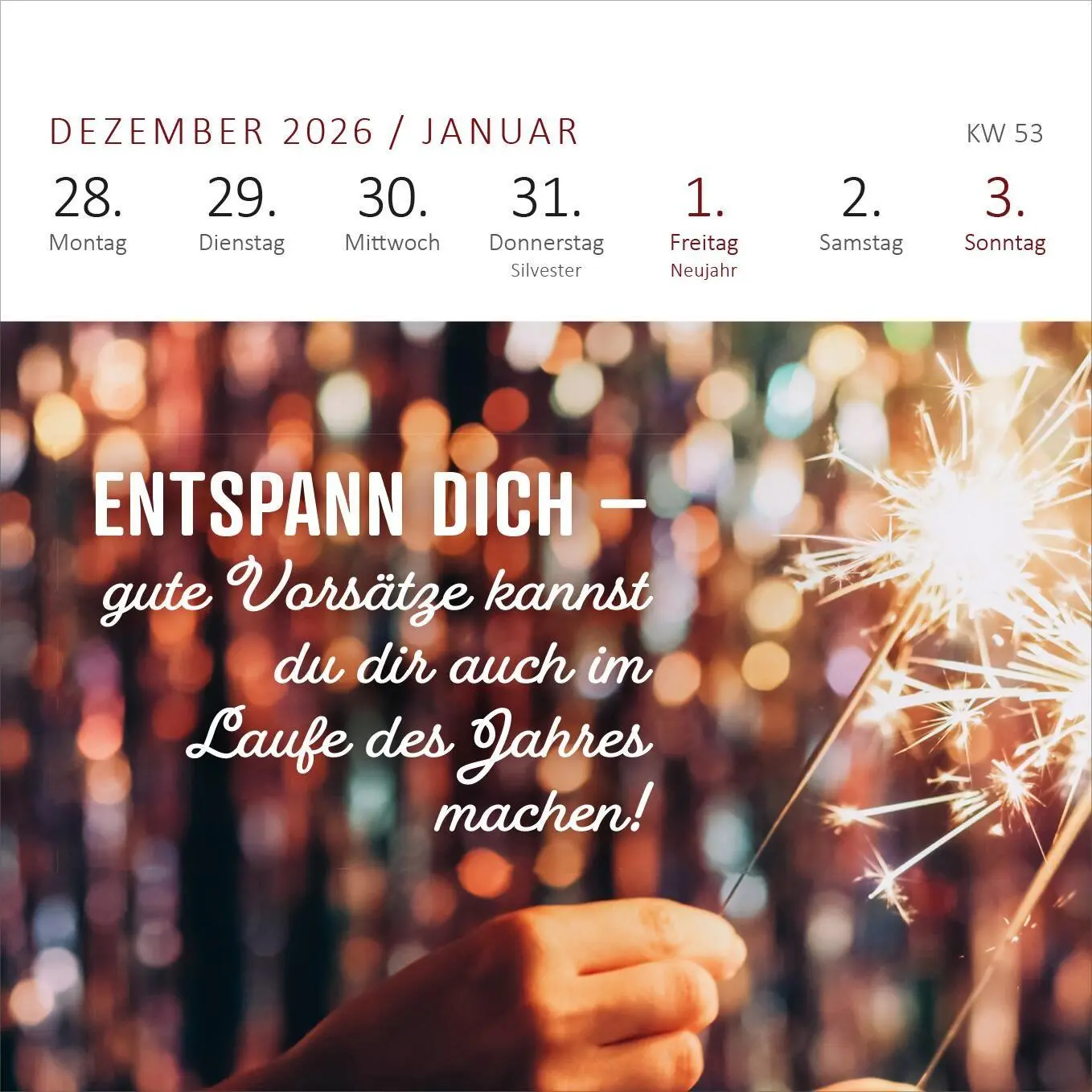 Bild: 4014489139980 | Mini-Wochenkalender Tschüss Arbeit, hallo Ruhestand! 2027 | Kalender
