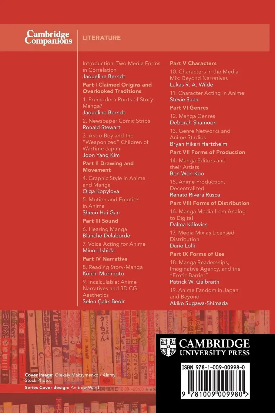 Rückseite: 9781009009980 | The Cambridge Companion to Manga and Anime | Jaqueline Berndt | Buch