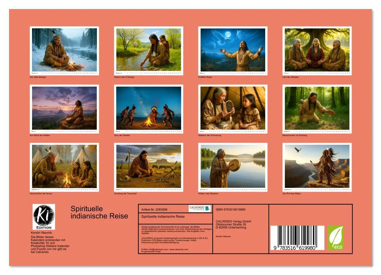 Bild: 9783516619980 | Spirituelle indianische Reise (Wandkalender 2026 DIN A4 quer),...