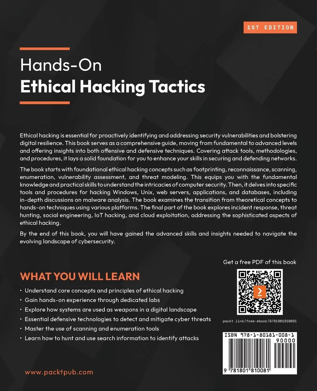 Rückseite: 9781801810081 | Hands-On Ethical Hacking Tactics | Shane Hartman | Taschenbuch | 2024