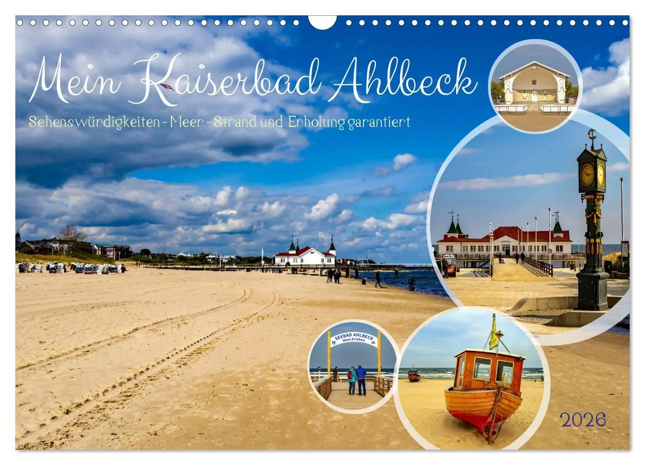 Cover: 9783457400081 | Mein Kaiserbad Ahlbeck (Wandkalender 2026 DIN A3 quer), CALVENDO...