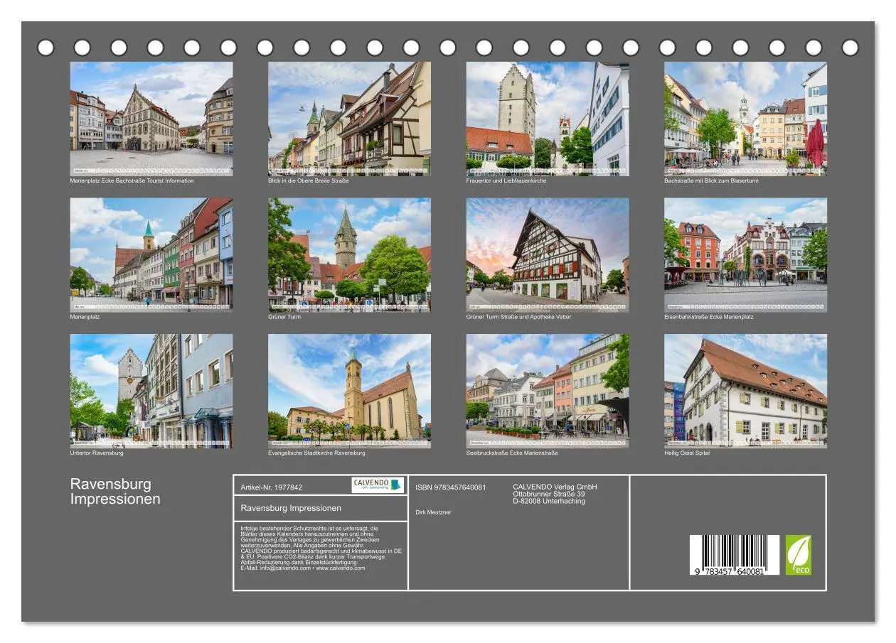 Bild: 9783457640081 | Ravensburg Impressionen (Tischkalender 2026 DIN A5 quer), CALVENDO...
