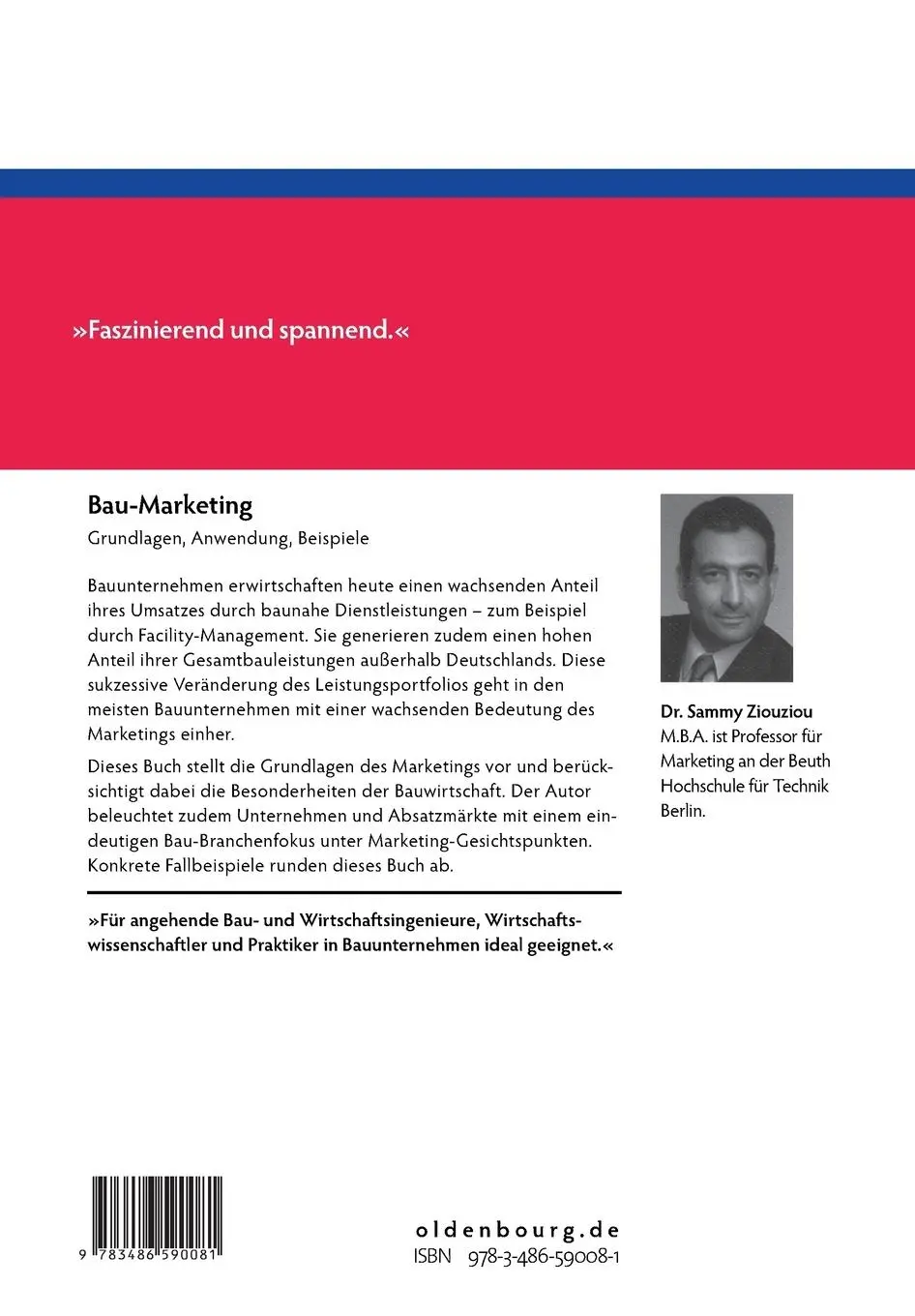 Rückseite: 9783486590081 | Bau-Marketing | Grundlagen, Anwendung, Beispiele | Sammy Ziouziou | XI