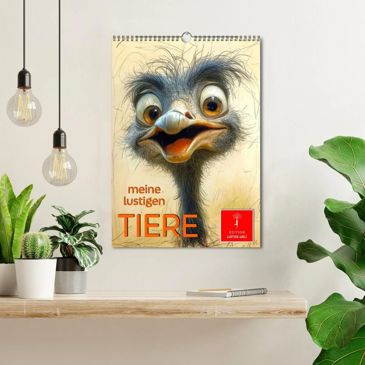 Bild: 9783516280081 | Meine lustigen Tiere (Wandkalender 2026 DIN A3 hoch), CALVENDO...