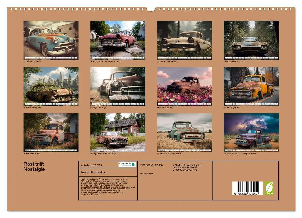 Bild: 9783516660081 | Rost trifft Nostalgie (hochwertiger Premium Wandkalender 2026 DIN...