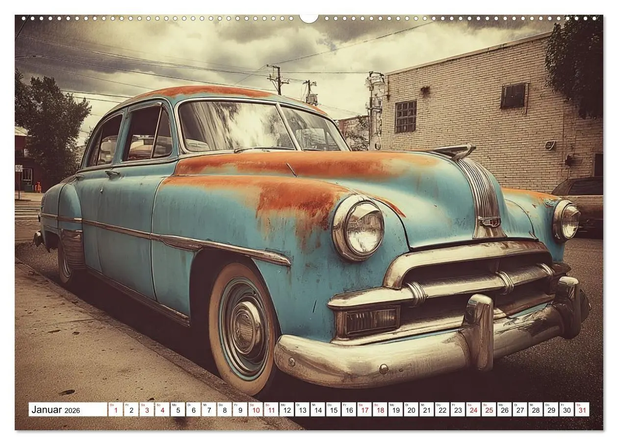 Bild: 9783516660081 | Rost trifft Nostalgie (hochwertiger Premium Wandkalender 2026 DIN...