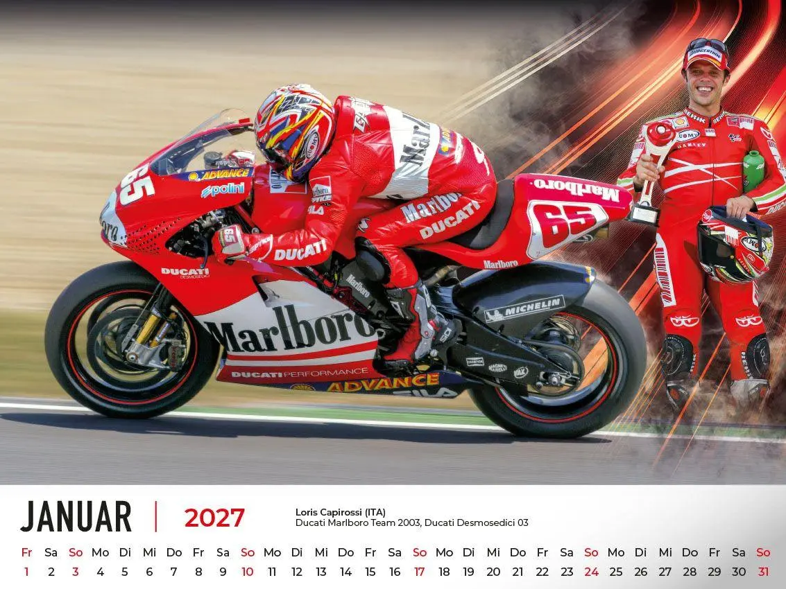 Bild: 9783693570081 | The Best of Ducati im Rennsport Kalender 2027 | von gestern und heute