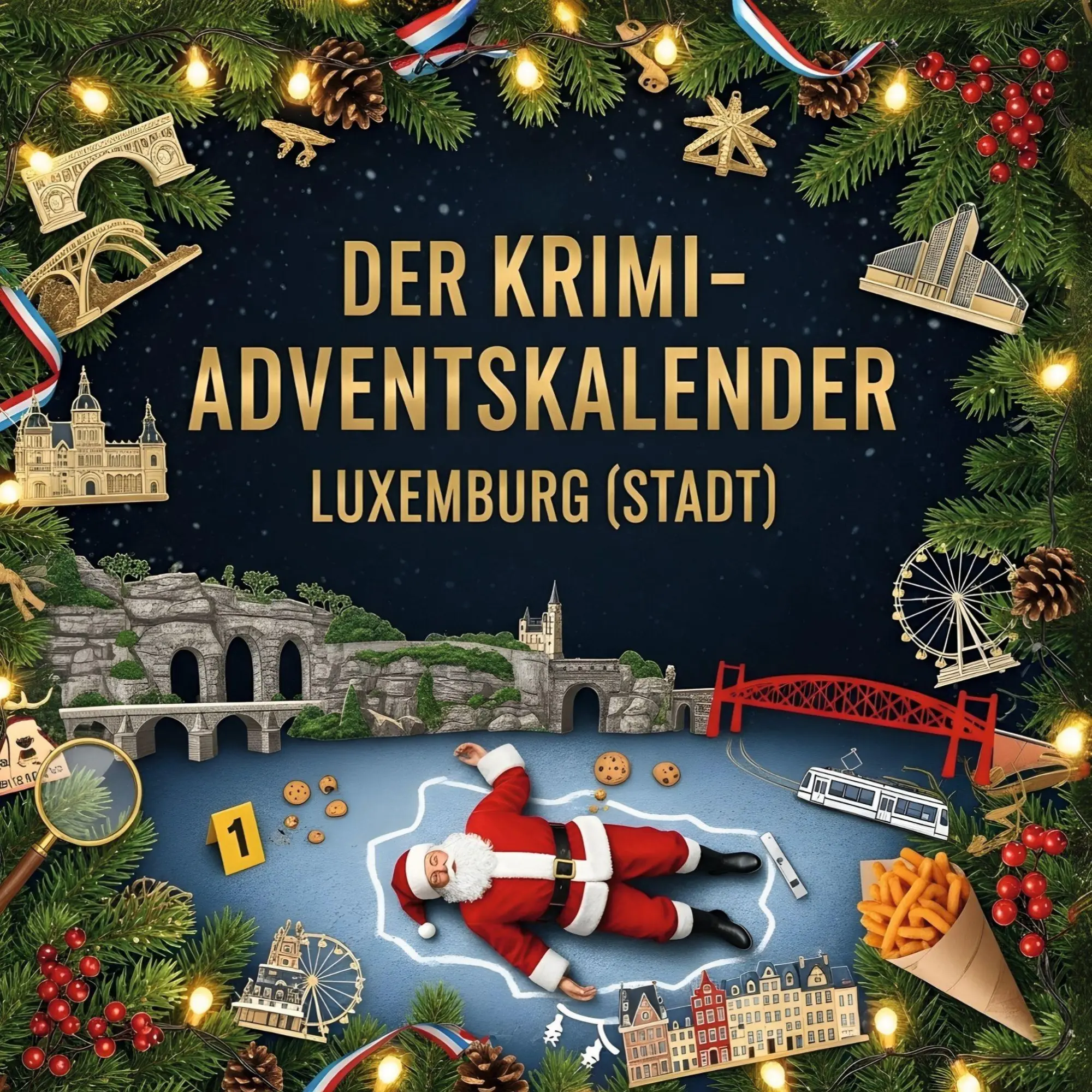 Cover: 9783695310081 | Der Krimi-Adventskalender Luxemburg (Stadt) | Lena Weber | Taschenbuch