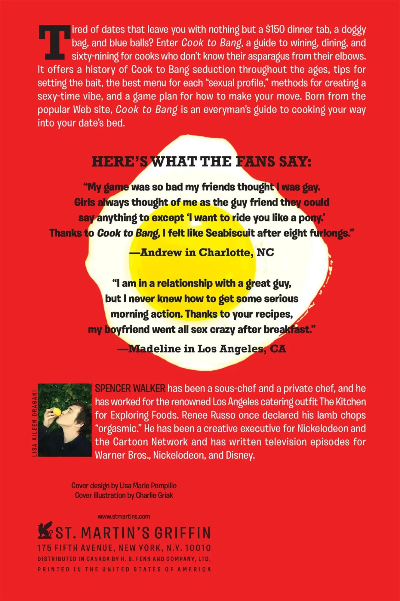 Rückseite: 9780312600181 | Cook to Bang | The Lay Cook's Guide to Getting Laid | Spencer Walker