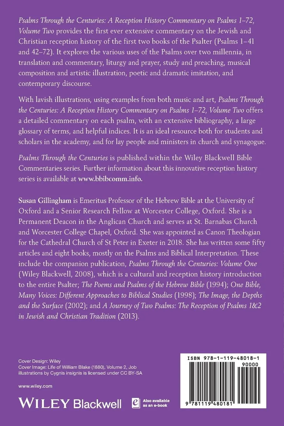 Rückseite: 9781119480181 | Psalms Through the Centuries, Volume 2 | Susan Gillingham | Buch