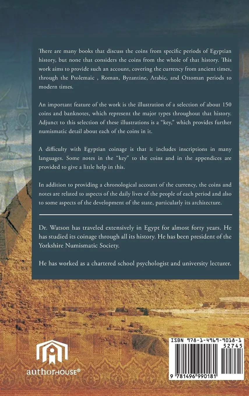 Rückseite: 9781496990181 | A Brief Introduction to Egyptian Coins and Currency | Peter Watson