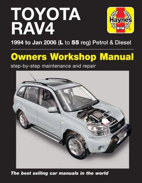 Cover: 9781785210181 | Toyota RAV4 Petrol &amp; Diesel (94 - Jan 06) L to 55 | 94-06 | Publishing