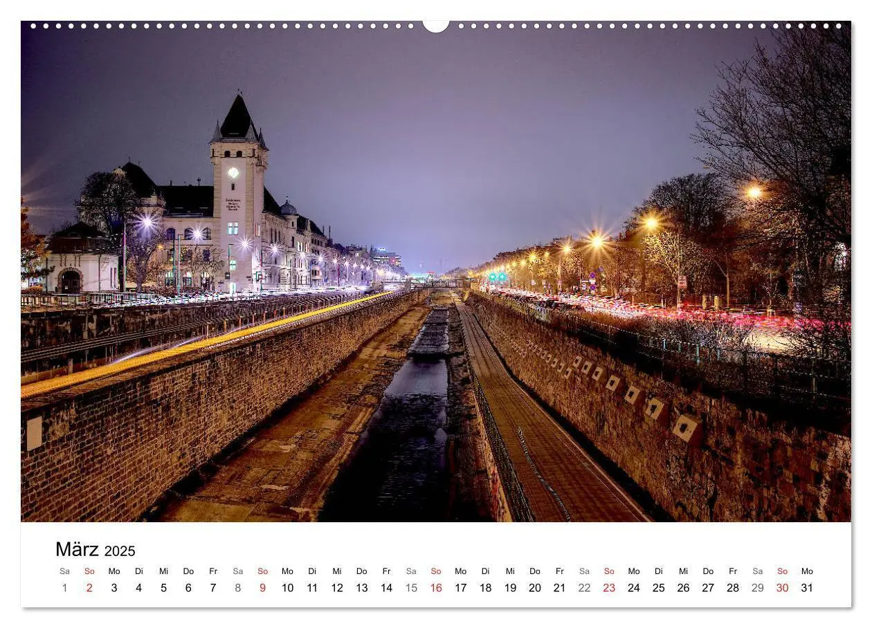 Bild: 9783435160181 | Wien nach Sonnenuntergang (Wandkalender 2025 DIN A2 quer), CALVENDO...