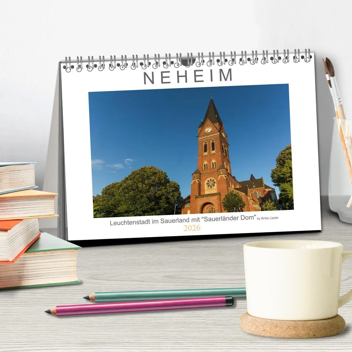 Bild: 9783457630181 | Neheim Leuchtenstadt mit "Sauerländer Dom" (Tischkalender 2026 DIN...