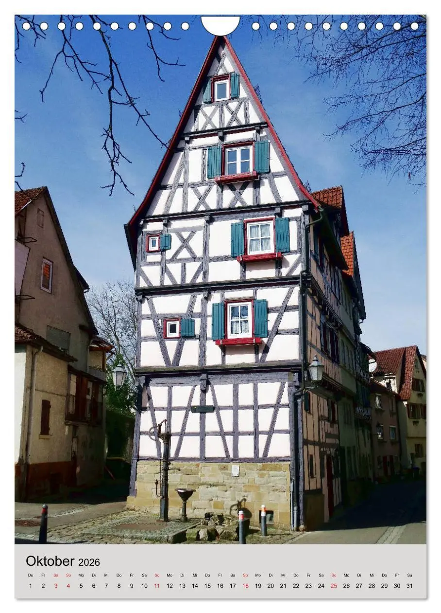 Bild: 9783516410181 | Fachwerkhäuser - schmal, krumm, schief (Wandkalender 2026 DIN A4...