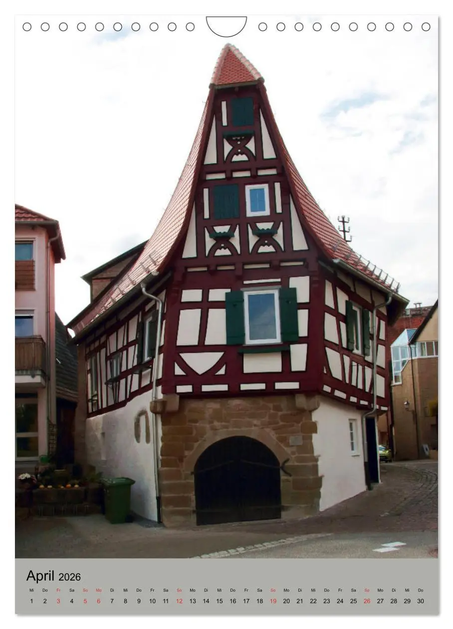 Bild: 9783516410181 | Fachwerkhäuser - schmal, krumm, schief (Wandkalender 2026 DIN A4...