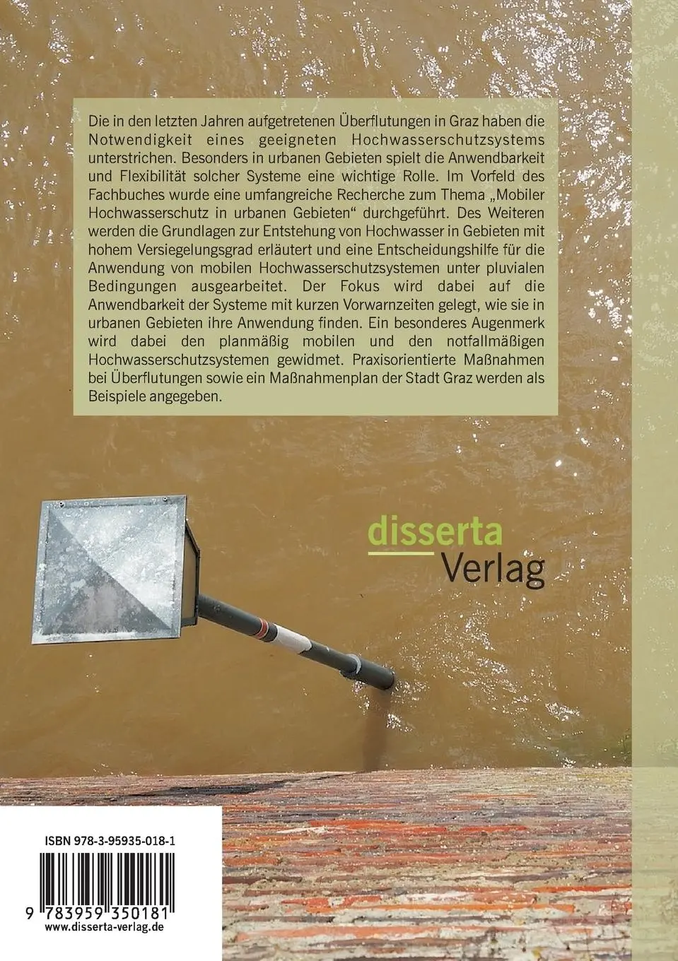Rückseite: 9783959350181 | Mobiler Hochwasserschutz in urbanen Gebieten: Ein Überblick und...