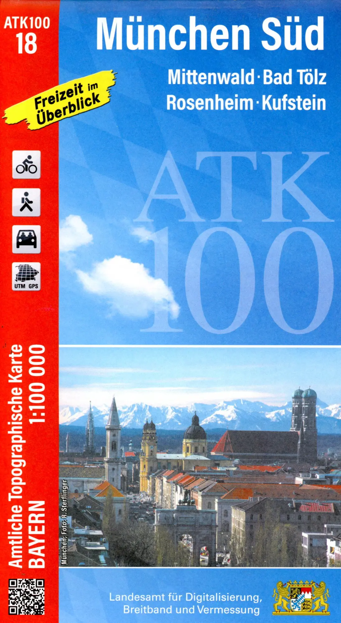 Cover: 9783987760181 | ATK100-18 München Süd (Amtliche Topographische Karte 1:100000) | 2024