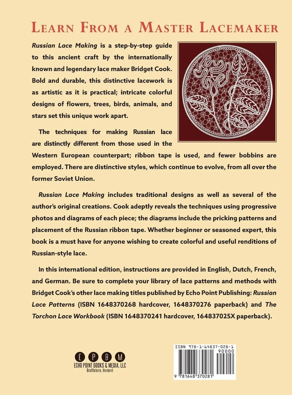 Rückseite: 9781648370281 | Russian Lace Making (English, Dutch, French and German Edition) | Cook