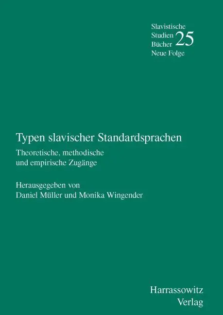 Cover: 9783447100281 | Typen slavischer Standardsprachen | Daniel Müller (u. a.) | Buch