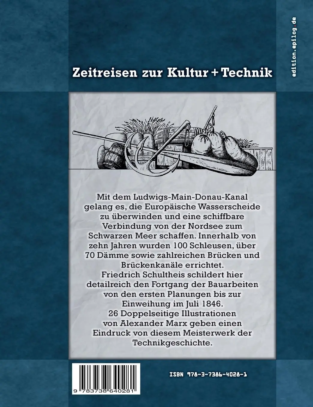 Rückseite: 9783738640281 | Der Bau des Ludwigs-Kanal zwischen Main und Donau 1836 bis 1846 | Buch