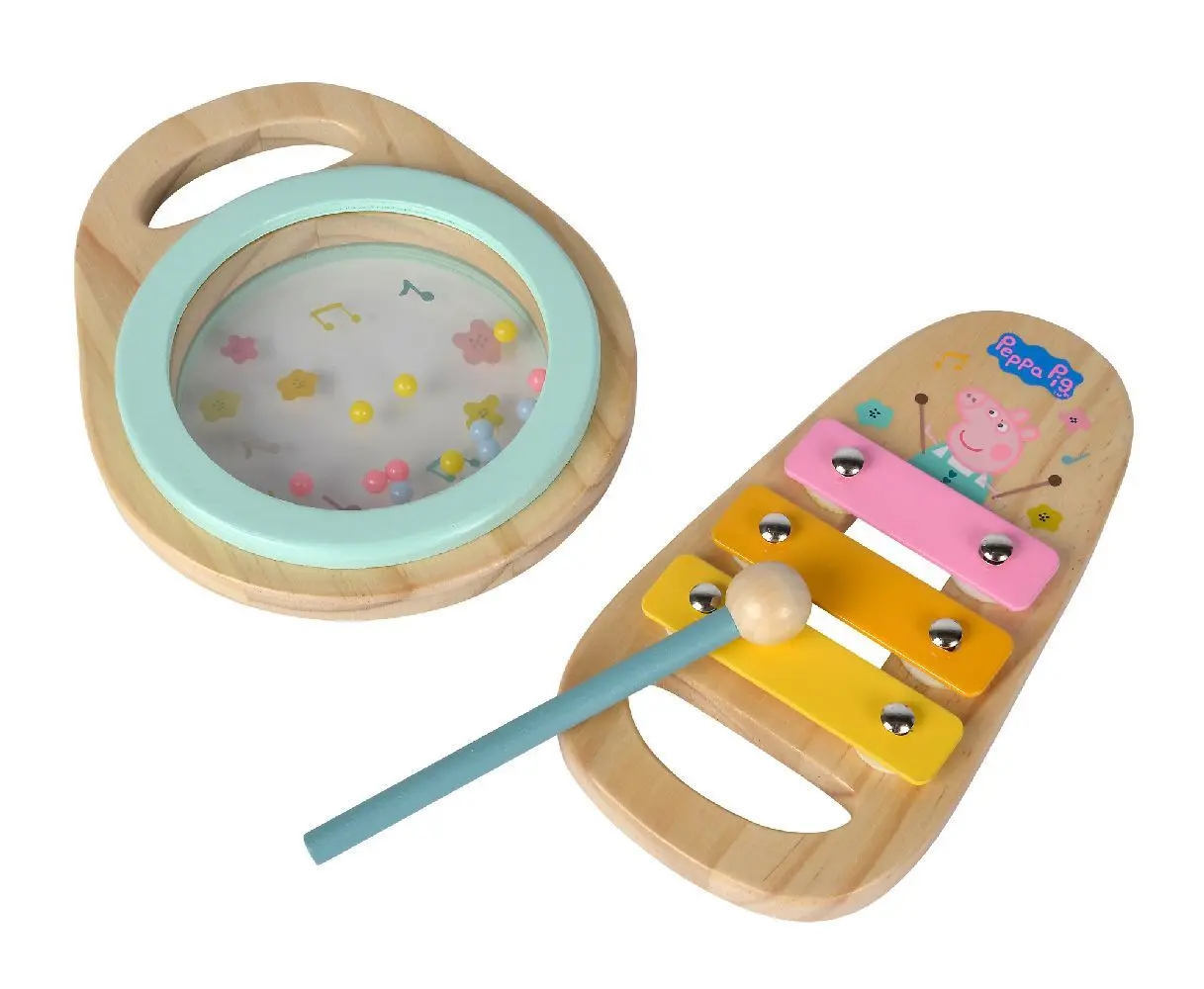 Bild: 4003046010381 | Peppa Pig Holz-Musikset, 2-tlg. | Bunter Stückkarton | 109265761
