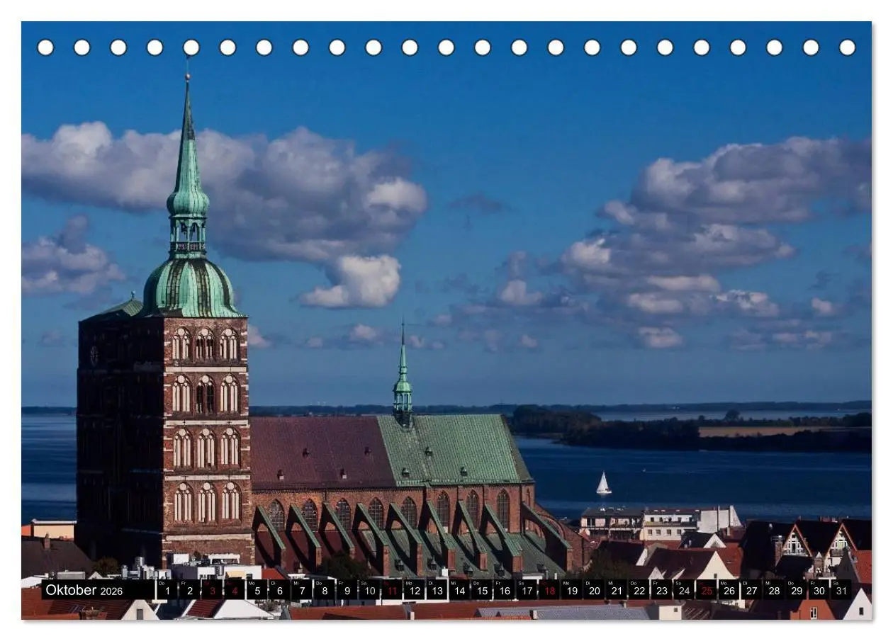 Bild: 9783516010381 | Ostseeperle Stralsund (Tischkalender 2026 DIN A5 quer), CALVENDO...