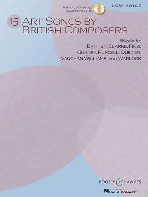 Cover: 9781458410481 | 15 Art Songs by British Composers | Low Voice, Book/Online Audio