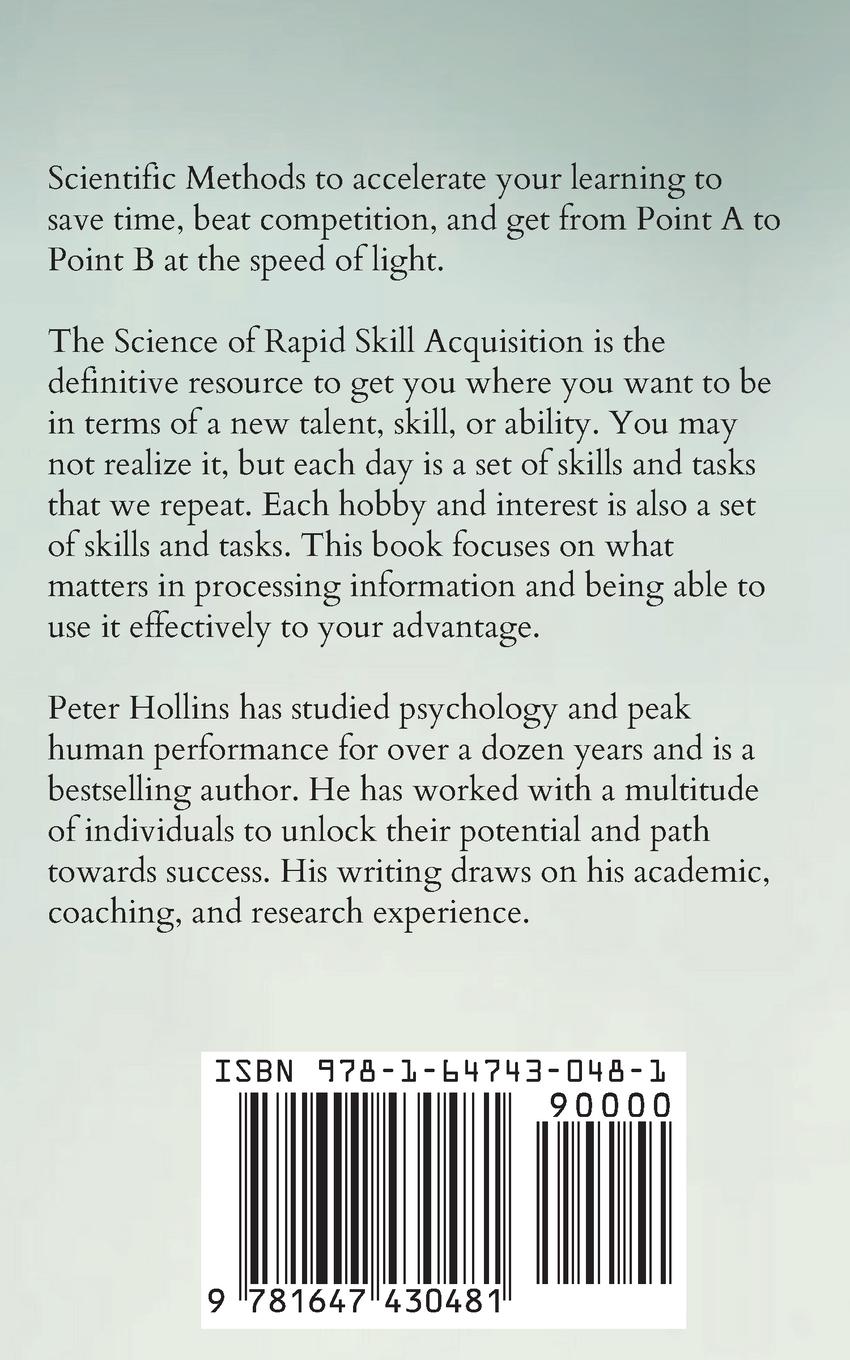 Rückseite: 9781647430481 | The Science of Rapid Skill Acquisition | Peter Hollins | Taschenbuch