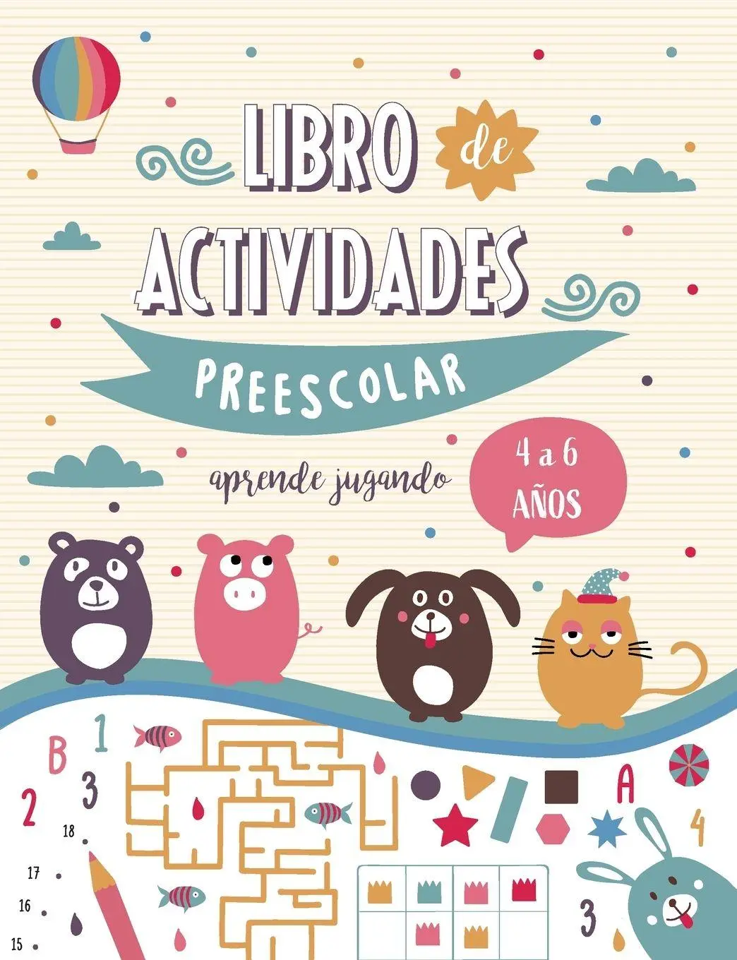 Cover: 9781915270481 | Libro de actividades Preescolar para niños y niñas de 4 a 6 años -...