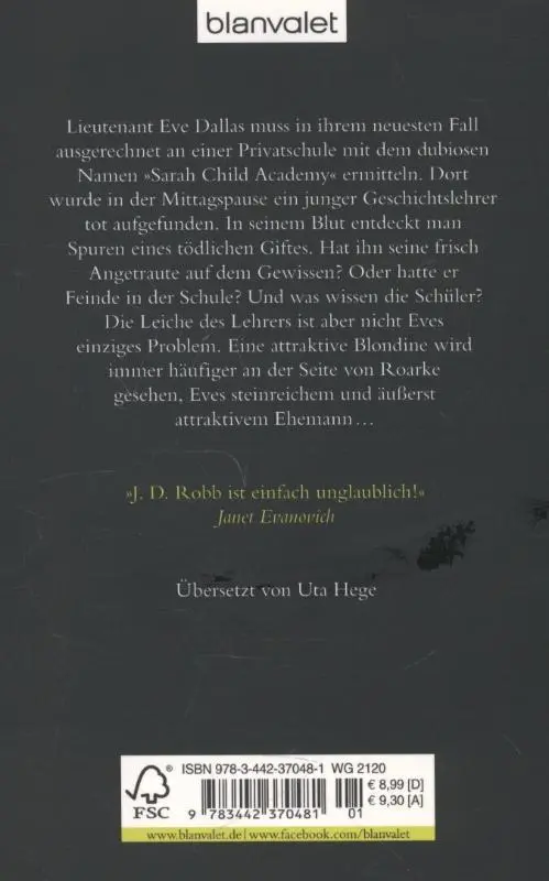 Rückseite: 9783442370481 | Sanft kommt der Tod | J. D. Robb | Taschenbuch | 528 S. | Deutsch