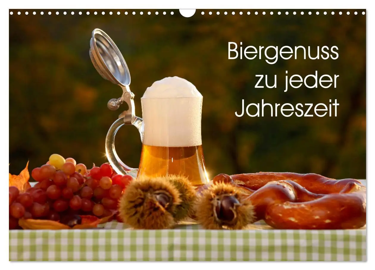 Cover: 9783457840481 | Biergenuss zu jeder Jahreszeit (Wandkalender 2026 DIN A3 quer),...