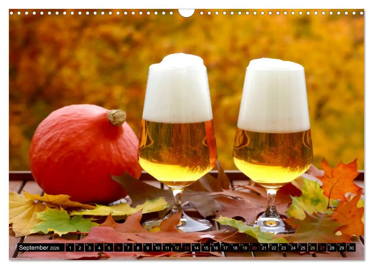 Bild: 9783457840481 | Biergenuss zu jeder Jahreszeit (Wandkalender 2026 DIN A3 quer),...