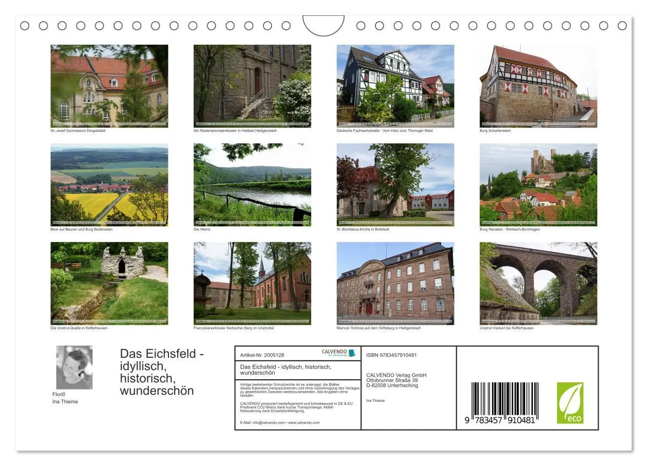 Bild: 9783457910481 | Das Eichsfeld - idyllisch, historisch, wunderschön (Wandkalender...