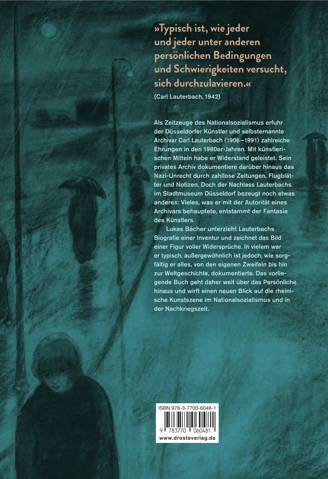 Rückseite: 9783770060481 | Carl Lauterbach | Inventur einer Biografie | Lukas Bächer | Buch