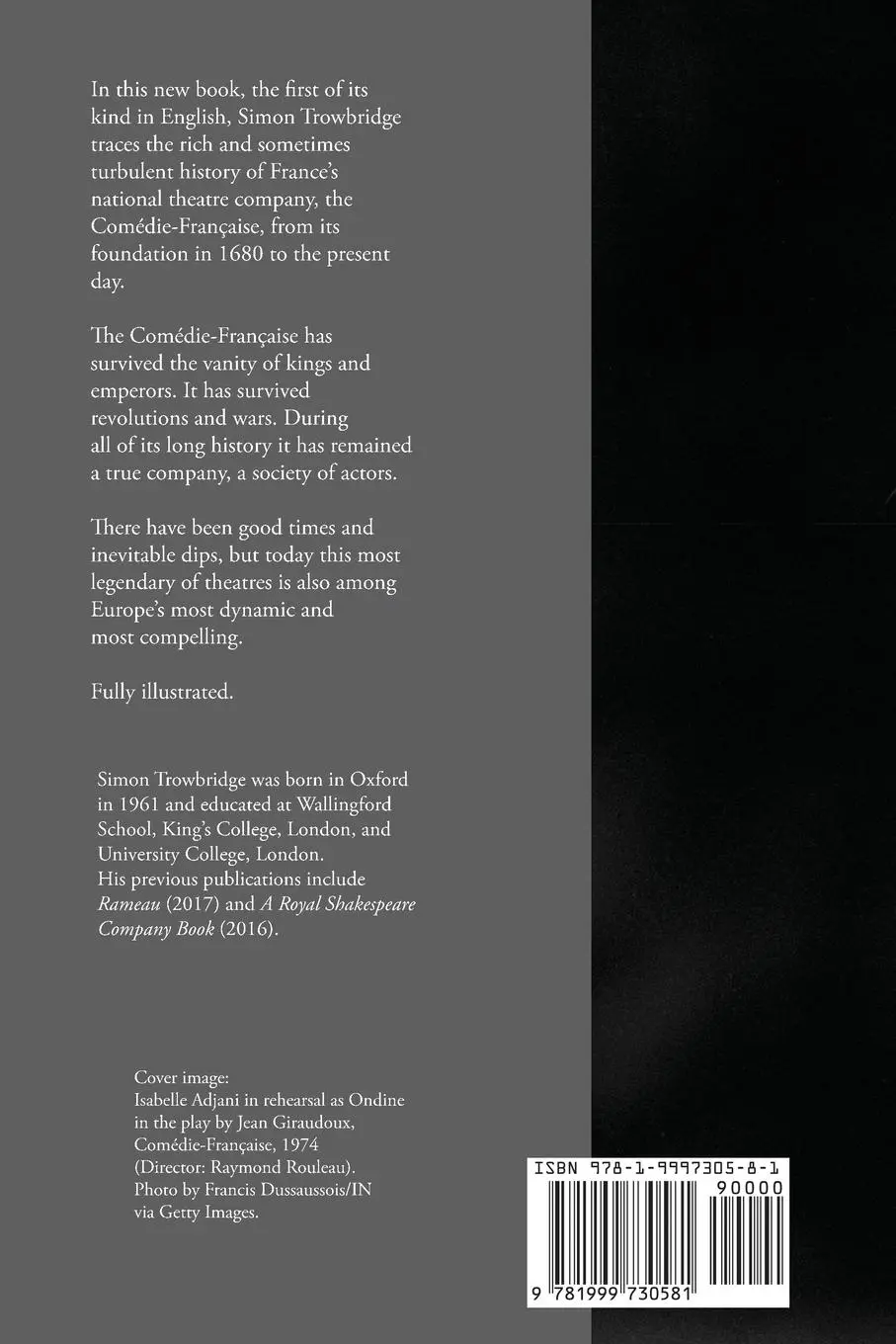 Rückseite: 9781999730581 | The Comédie-Française from Molière to Éric Ruf | Simon Trowbridge