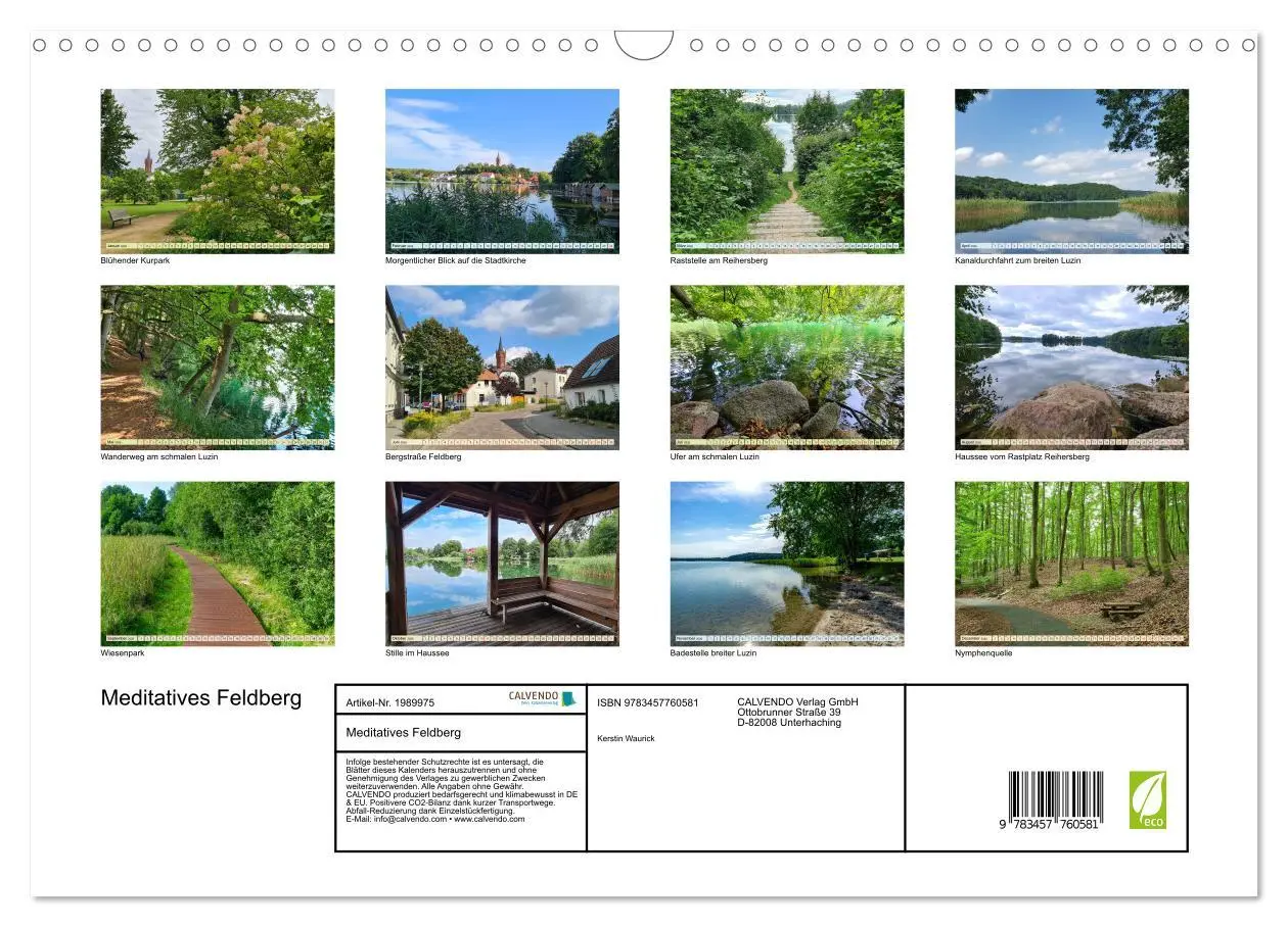 Bild: 9783457760581 | Meditatives Feldberg (Wandkalender 2026 DIN A3 quer), CALVENDO...