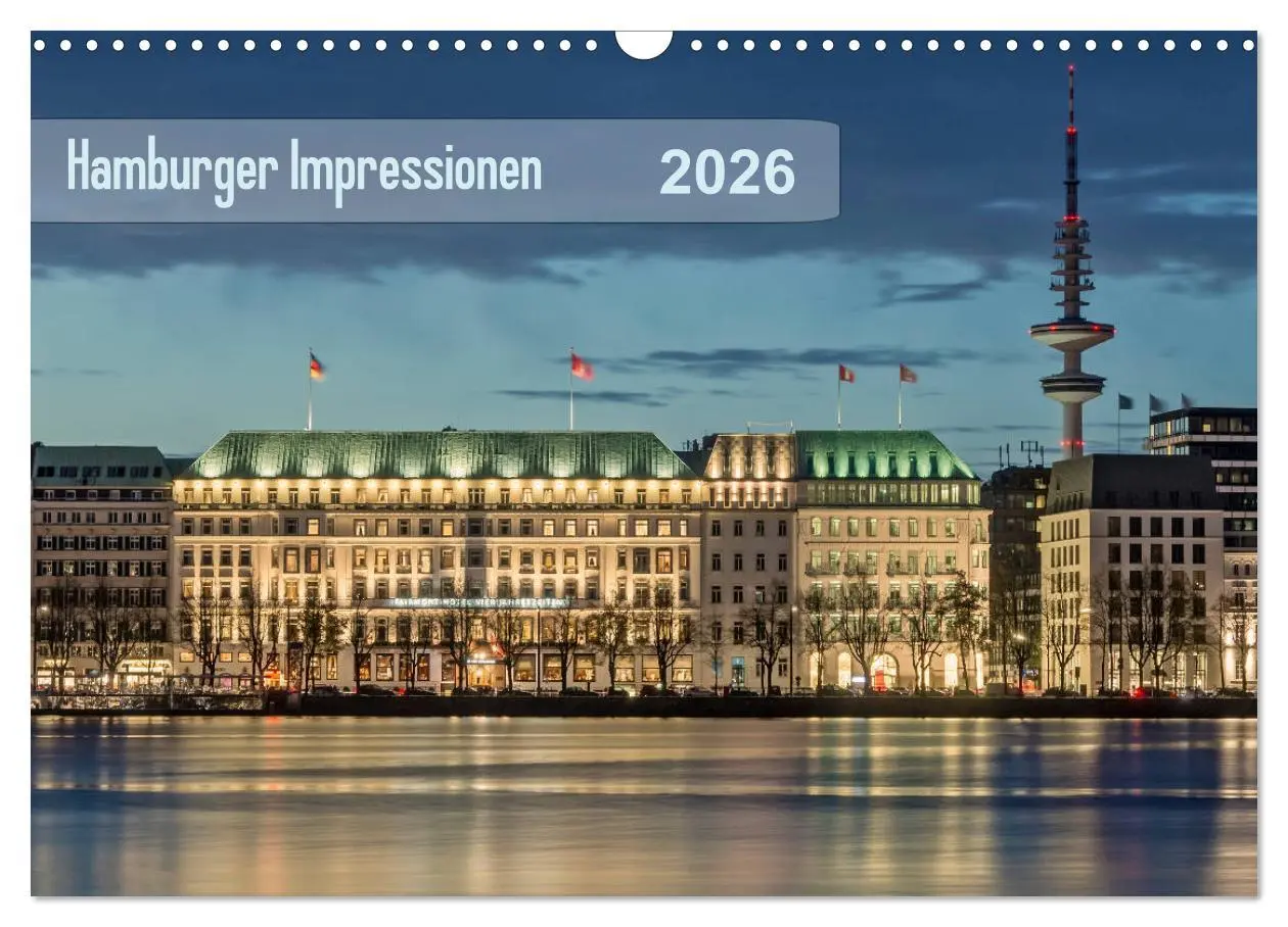 Cover: 9783457830581 | Hamburger Impressionen 2026 (Wandkalender 2026 DIN A3 quer),...