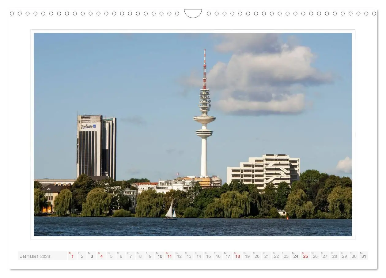 Bild: 9783457830581 | Hamburger Impressionen 2026 (Wandkalender 2026 DIN A3 quer),...
