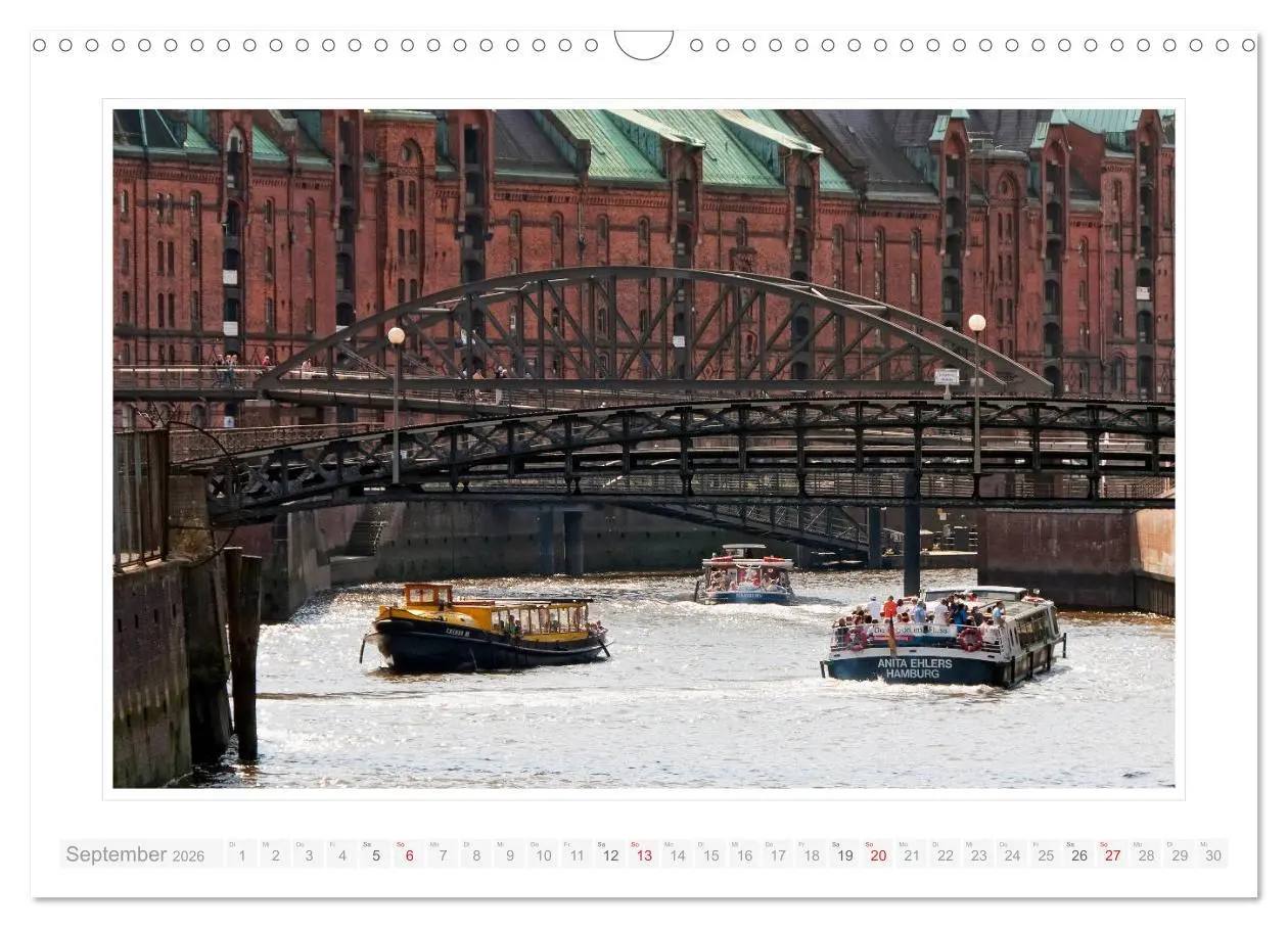 Bild: 9783457830581 | Hamburger Impressionen 2026 (Wandkalender 2026 DIN A3 quer),...