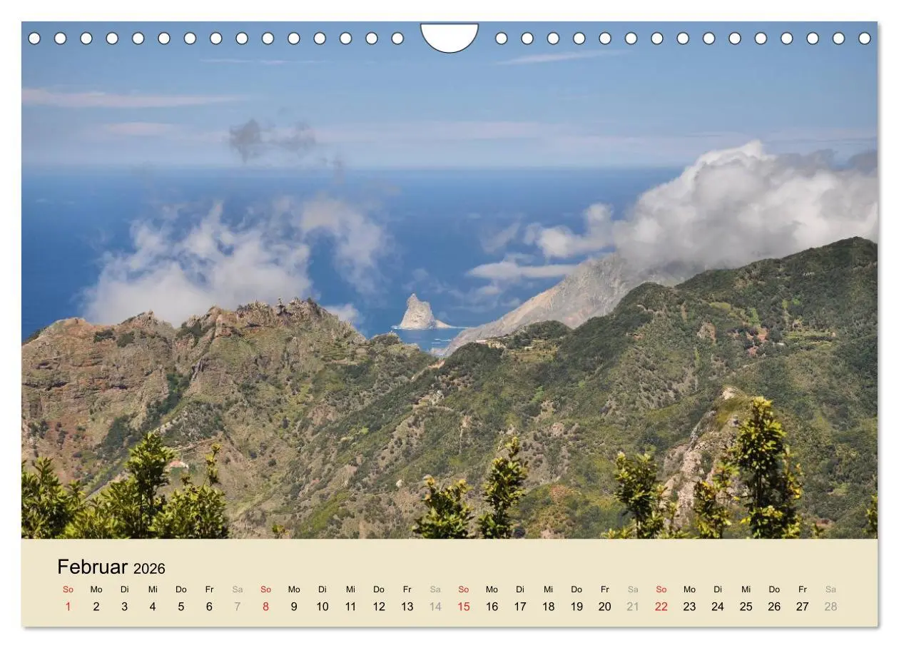 Bild: 9783516230581 | Teneriffa 2026 (Wandkalender 2026 DIN A4 quer), CALVENDO...