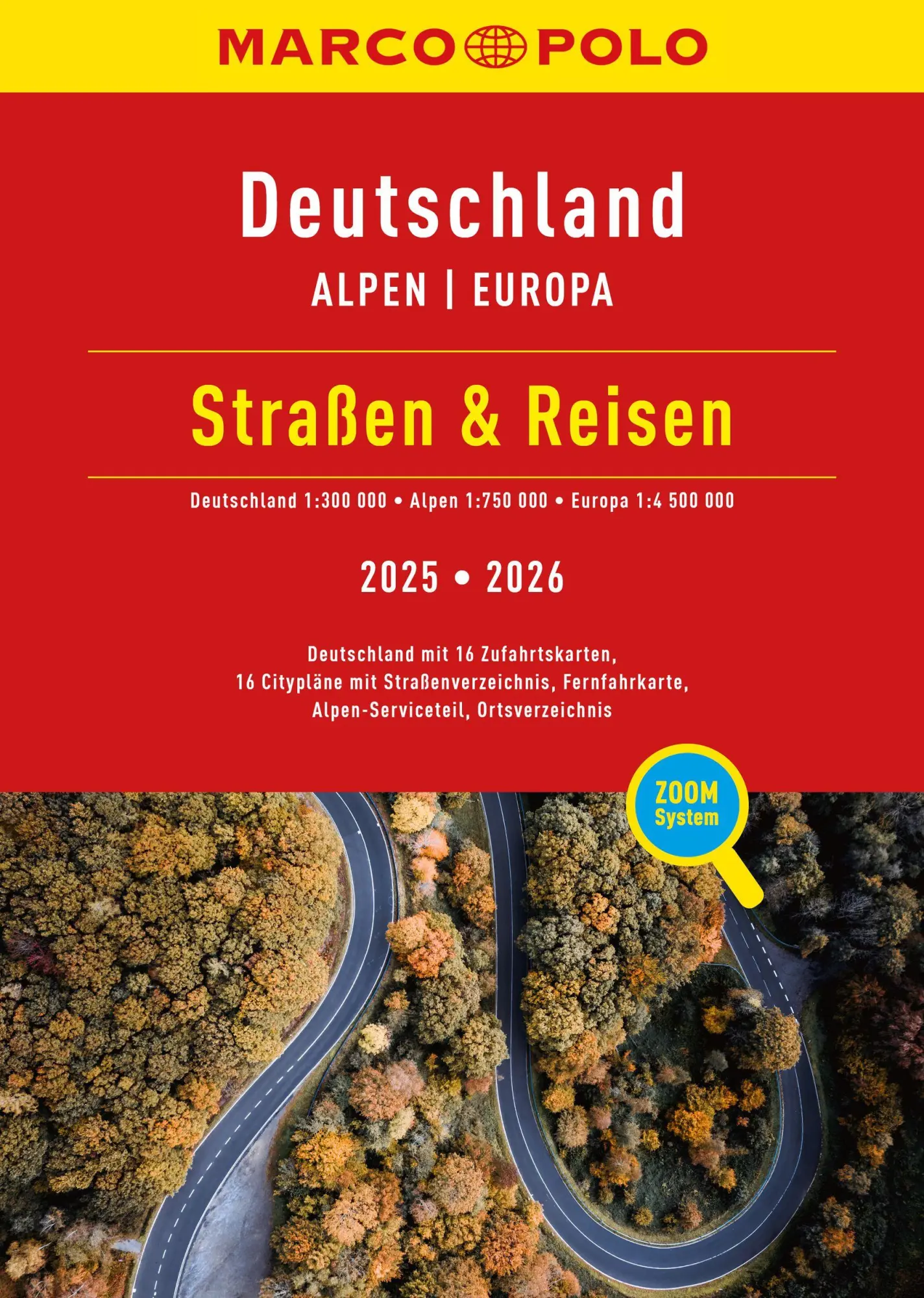 Cover: 9783575020581 | MARCO POLO Straßen &amp; Reisen 2025/2026 Deutschland 1:300.000 | Verlag
