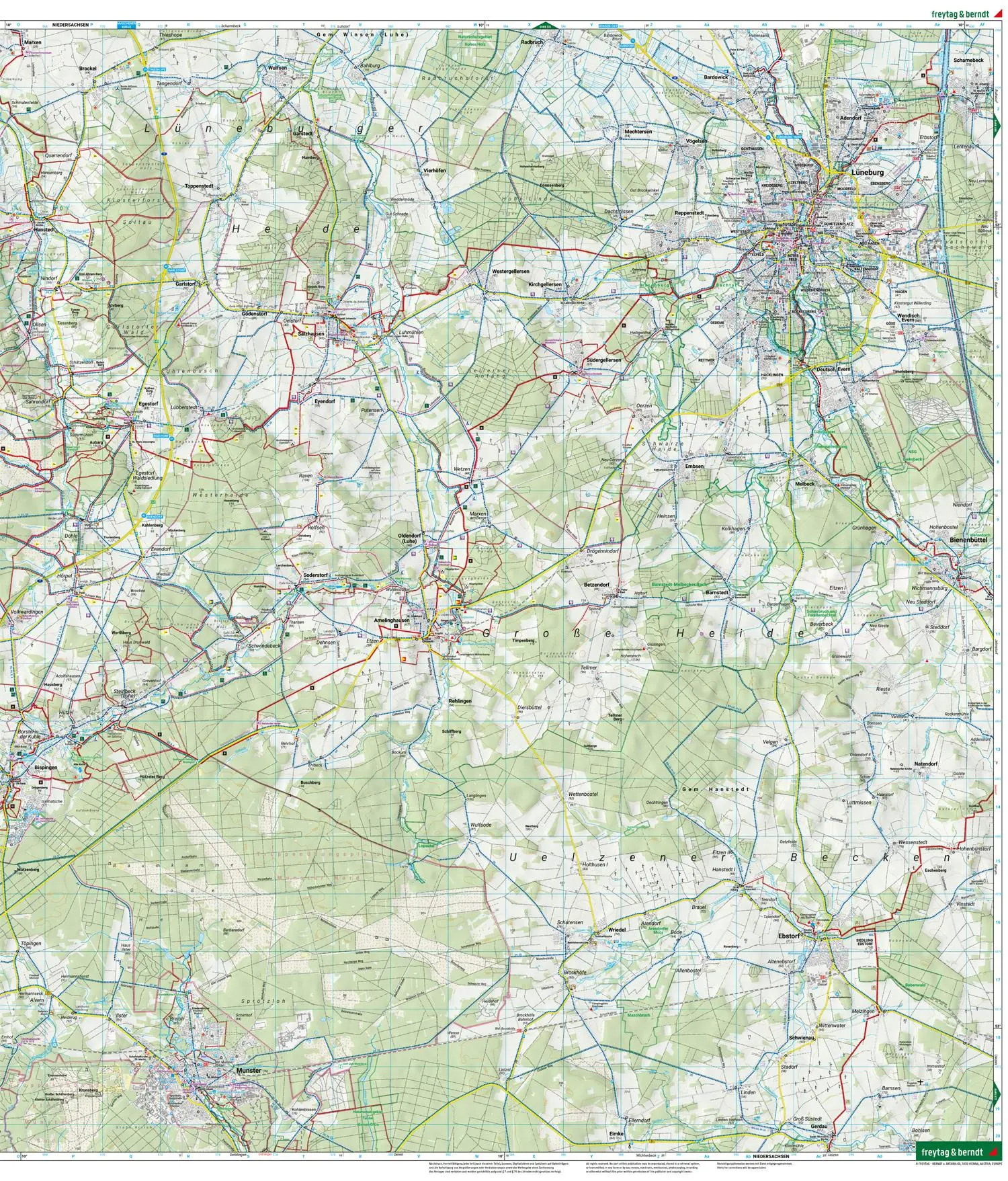Bild: 9783707920581 | Naturpark Lüneburger Heide, Wander-, Rad- und Freizeitkarte...